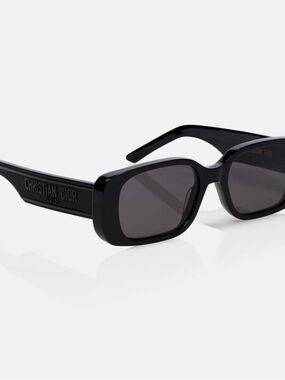 Dior Black Rectangle Sunglasses